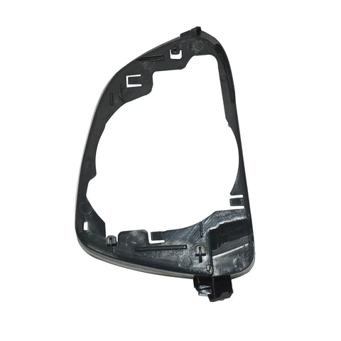 Left Side Rearview Mirror Housing Cover Frame For Tesla Model 3, black plastic structure, precise fit, aftermarket part.