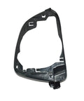 Slick Black Left Side Rearview Mirror Housing Frame And Glossy Ring Cover Fits Like A Glove On Tesla Model 3 All Models, rear view.