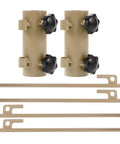 6 Piece Adjustable Tent Pole Kit With Heavy Duty Metal Stakes And Tent Hooks showing aluminum poles and stakes
