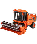 Durable Combine Harvester Toy For Kids And Boys Farm Tractor With Realistic Farmer Model Car Design In Orange For Children