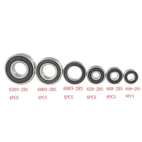 Ball Bearings Kit, 36pcs, sealed steel bearings ABEC-5, Amazon brand