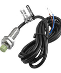 Inductive Proximity Sensor M8 Cylindrical Switch PR08 2DO 2 Wire Normally Open DC 12 24V 2mm Sensing Distance Non Shielded CE Industrial Detector for Automation and Machinery, M8 metal body with cable