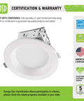 12 Pack 4 Inch LED Recessed Lights With Integrated Junction Box, 10W 695LM, Selectable 2700K-5000K, Dimmable, UL Listed, Energy Star