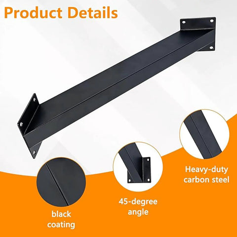 Two Pack Heavy Duty Inside Mount 45 Degree Connector Bracket Kit For Gazebos Patios Cabins Tree Houses And Outdoor Structures Built Tough Steel With Black Finish Rust Resistant Angle Support Bracket Set