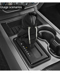 Gear Shift Hoodie Cover For Cars, Dope Mini Hoodie For Shifter Knob, Cute Interior Accessory on a car's gear shift in black