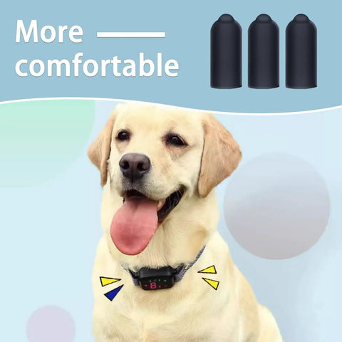 Prong Collar Rubber Sleeve 24 Pack For Shock And Anti Bark Collars 16 Mm Size Replacement Tips For Medium Hair Dogs
