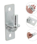 Heavy Duty Wall Mount Gate Hinges Built Tough Galvanized Steel Rust Proof Fence Hardware With Screws for barn doors, showing hinge detail.