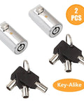 Heavy Duty Vending Machine Lock And Key Set, Two Pack Keyed Alike For Soda And Snack Machines, Fits Coke And Pepsi Vending Units.