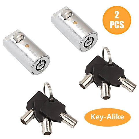 Heavy Duty Vending Machine Lock And Key Set, Two Pack Keyed Alike For Soda And Snack Machines, Fits Coke And Pepsi Vending Units.
