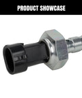 LKV brake pressure switch with metal hex nut and black plastic connector