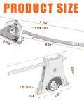 Upper Sliding Screen Door Rollers Replacement Part 1997063 with size dimensions for 1-1/4 inch nylon concave wheels.