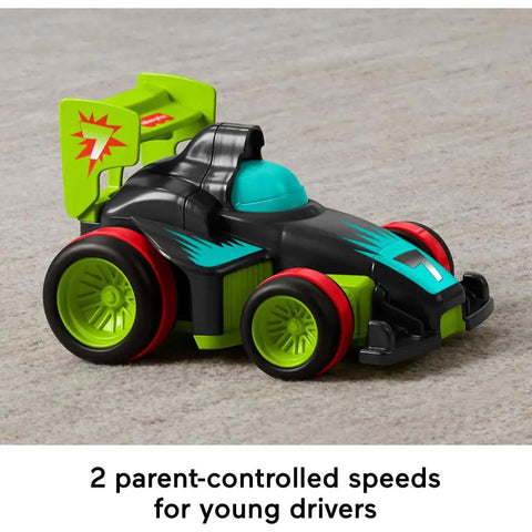 My Easy RC Remote Control Car For Kids 3 And Up With Two Speeds Simple Four Way Driving One Button Drive Parent Controlled Speed Modes Ideal Preschool Toy Car on carpet