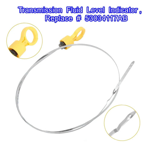 Transmission Fluid Dipstick Compatible With Ram 2500 3500 6.7L 68RFE 2007 2022 Replacement OE 53034117AB Fluid Level Indicator