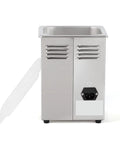 Fully Automatic Ultrasonic Vinyl Record Cleaner For LP And EP Discs With Built In Heater and Digital Timer, stainless steel construction.
