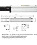 Heavy Duty Cnc Linear Stage With Nema 24 Stepper Motor And 1000Mm Stroke, detailed dimensions and CAD layout visible.