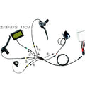 Waterproof 1 To 5 Electric Bicycle Cable For E Bike KT Controller With Display Throttle Ebrake Headlight Wiring Kit 156cm Long Conversion Cable
