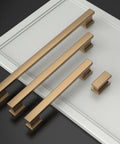 10 Pack 9 Inch Champagne Bronze Cabinet Handles Brushed Brass Kitchen Cabinet Pulls For Cupboards And Drawers 228mm Hole Centers