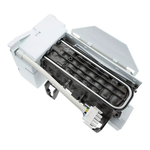 Ice Maker Kit For GE Refrigerators Complete Ice Maker Assembly With End Mounted Fill Cup Power Cords 4 And 6 Pin Connectors