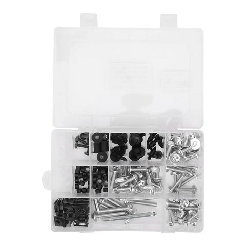 Aluminum Motorcycle Fairing Bolt Kit One Stop With Assorted Screws And Fasteners For Sports Bikes Replacement Hardware in box