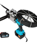 Automatic Wall Wiring Machine With Thirty Meter Lead Cord Six Reinforced Guide Wheels Forty Meters Per Minute Pull Speed One Touch Control for smooth cable routing and guide wheels.