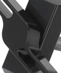 Heavy Duty Folding Bike Hinge Clamp Made From Lightweight Aluminum Alloy With Sleek Black Anodized Finish close-up detail of clamp mechanism
