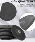 Built Like A Rock 3 Inch Depressed Center Grinding Wheels 10 Pack Type 27 Angle Grinder Discs With 3 8 Inch Arbor stacked showing high quality resin construction.