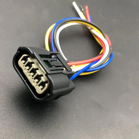 Five Way Harness Connector Plug For Honda Civic 1.5L Turbo Wastegate Actuator Black Fits 2016 2019 Civic Replacement Five Way Socket