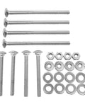8 Sets Universal Headboard And Footboard Hardware Nuts And Bolts Kit For Furniture Repairs showing bolts and washers