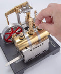 Adjusting Do It Yourself Steam Beam Engine Model That Runs Full Metal Boiler Kit With Centrifugal Flyball Governor