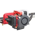 Close-up of X Axis Linear Rails Direct Drive Extruder Backplane Upgrade Kit for Ender 3 and CR10 with metal bracket.