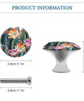 2 Pack Antique Stainless Steel Round Cabinet Knobs Drawer Handles For Kitchen Cabinets And Furniture Upgrade With Smooth, Durable Metal Hardware And Classic, Sleek Styling. Floral round knob, 2.8cm, with screw