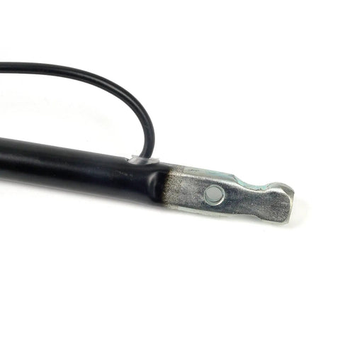Close-up of black Automatic Transmission Shifter Lever 905-109, metal connection end, for Ford and Lincoln 1997-2006