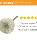 Go-To 10 Piece 1/8 Inch Cotton Polishing Buffing Wheel Set for Dremel Rotary Tool with customer reviews and 5-star rating