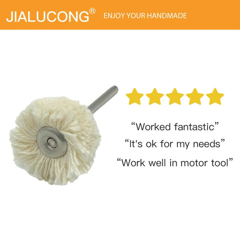 Go-To 10 Piece 1/8 Inch Cotton Polishing Buffing Wheel Set for Dremel Rotary Tool with customer reviews and 5-star rating