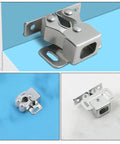 15 Piece Stainless Steel Cabinet Door Latches With Double Ball Catch And Robust Spring Latch Heavy Duty Silver Roller Catch