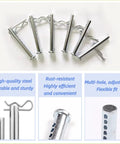 Six Pack Built Tough Heavy Duty Adjustable Multi Hole Eye Pins Clevis Pins Fasteners With R Clip For Farming Equipment