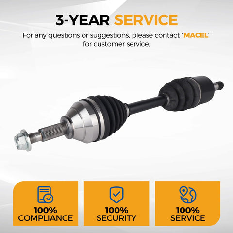 CV Axle Assembly 662286 For 2011 2019 Ford Explorer And 2013 2019 Police Interceptor Utility Front Left Driver Side Beefed Up Durable