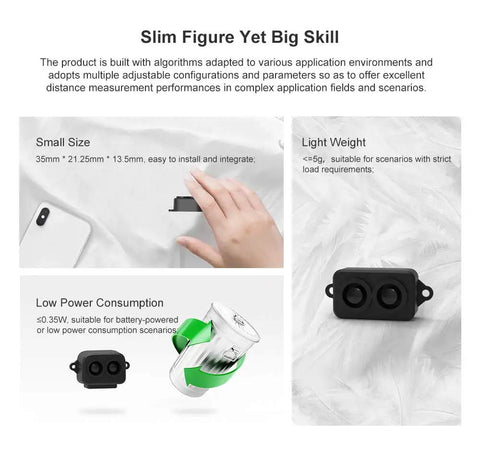 TF Luna LiDAR Sensor For Drones And Robots Short Range 0.1 To 8 Meters Single Point Ranging TOF Module With UART And I2C