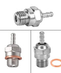 5 Pack RC Glow Plugs 70117 3 N3 Medium Hot Spark Nitro Engine Parts Replacement For OS 8 And Compatible With Kyosho Redcat HPI HSP 1 8 1 10 RC Cars Trucks Buggy Drop In Easy Install shown in various angles with accessory included