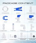 Package contents of Fridge Water Line Kit With One Quarter Inch OD Tubing 39.4 Ft Length Quick Connect Fittings For Ice Makers And Push To Connect Tubes DIY Friendly Setup For Reverse Osmosis Systems, including tubing, fittings, and connectors.