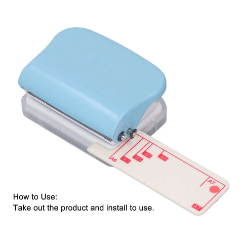 Three Hole Paper Punch Handheld Puncher For Binders Easy Everyday Office Tool That Handles Up To Five Sheets Of Seventy Grams Paper