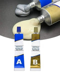 Metal Repair Gel Paste Set Of 2 Tubes 100g Each High Temperature Resistant Cold Weld Welding Glue For Metal Industrial Bonding Paste For Iron Steel Aluminum Quick Strong Durable Fix