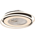WEvalMC Ceiling Fan Light with Control Modern 5 Blades 3 Color Temperatures, circular design with integrated LED lighting.