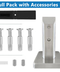 Heavy Duty 2205 Stainless Steel Glass Pool Fence Spigots 4 Pack Marine Grade Balustrade Railing Post Clamps