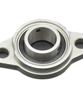 Heavy Duty 1PC KFL001 12mm Bore Pillow Block Flange Bearing Unit With Zinc Alloy Housing Industrial Machinery Ensuring Smooth Operation Stability With Reliable Support For Long Usage So Equipment Stays Rock Solid Runs Great During Work Shifts, front view