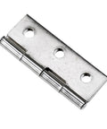 Close-up of Stainless Steel Ball Bearing Concealed Door Hinges Set, showing three mounting holes and smooth surface.