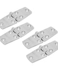 Four Piece Marine Door Hinges 102x38mm Stainless Steel Boat Hatch Hinges For Yacht Flush Mount Seamless Design Rustproof 316 SS