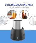 Super Portable Electric Freeze Mug And Quick Chill Cup For Ice Cold Beer Soda Canned Drinks Milk Or Coffee Compact Black Mini Chiller in use