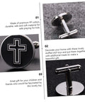 Cross Pattern Mens Cufflinks Set Fly Yet Classy Stylish Decorative Shirt Fasteners For Dress Shirts Weddings Birthdays