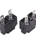 2 Pack Thermal Circuit Breaker 20 Amp Auto Reset Overload Protector for 125 250V AC 50V DC L2 Series, compact design in black